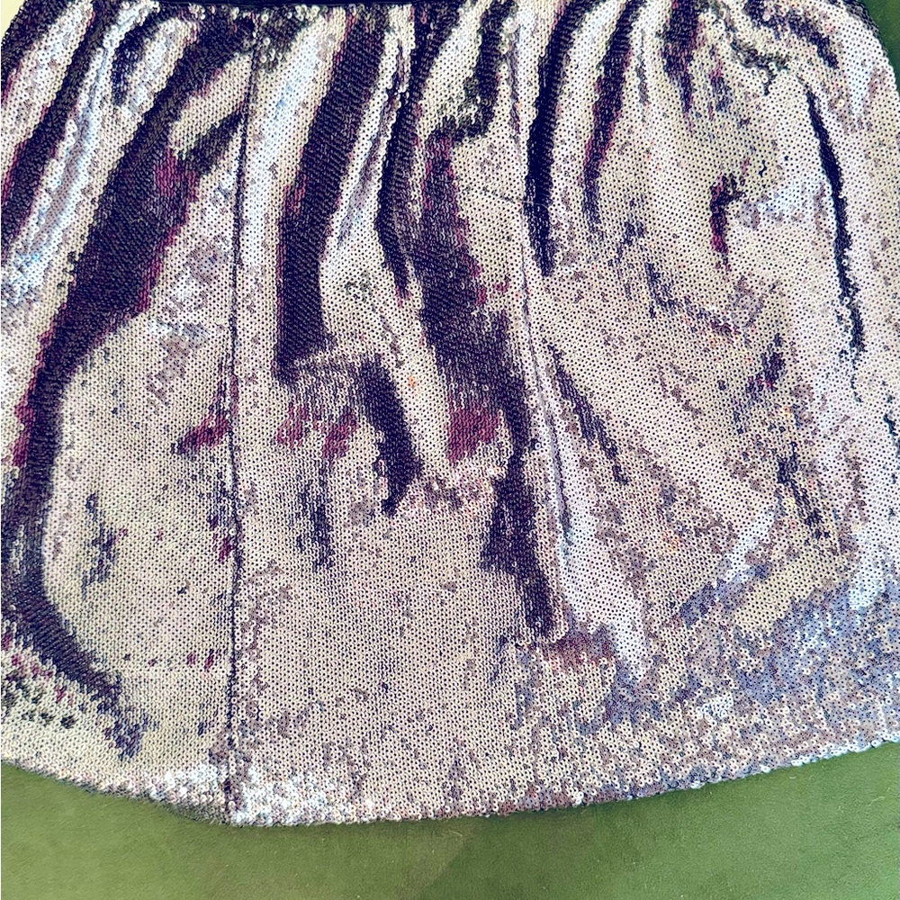 AQUA New glitter silver mini skirt - Picture 3 of 3